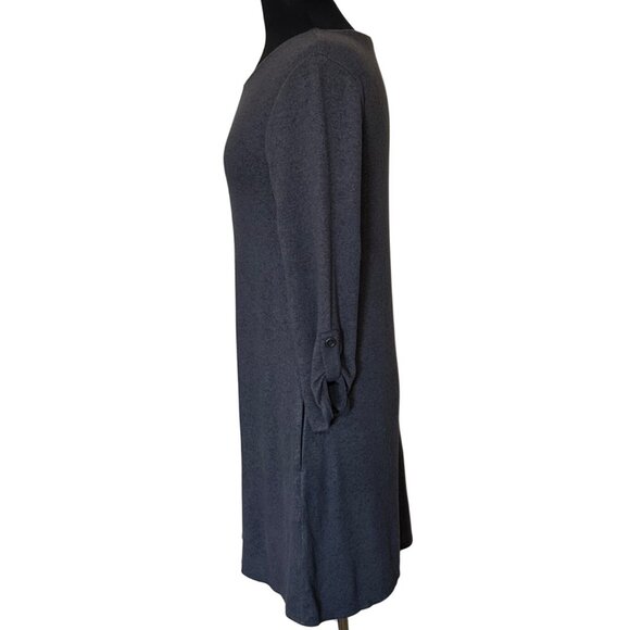 APT. 9 Mini Shift Dress Charcoal Gray Rayon Polyester Blend Women's Size SMALL - Picture 6 of 16